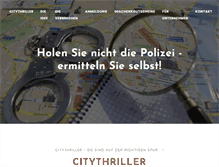 Tablet Screenshot of citythriller.de